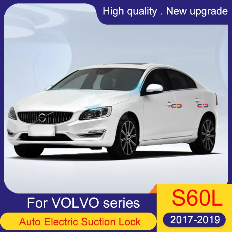 Smart Auto Electric Suction Door Lock For VOLVO S80 XC60 XC90 S60L S90 2017-2020 Soft Close Door Super Silence Car Vehicle Door