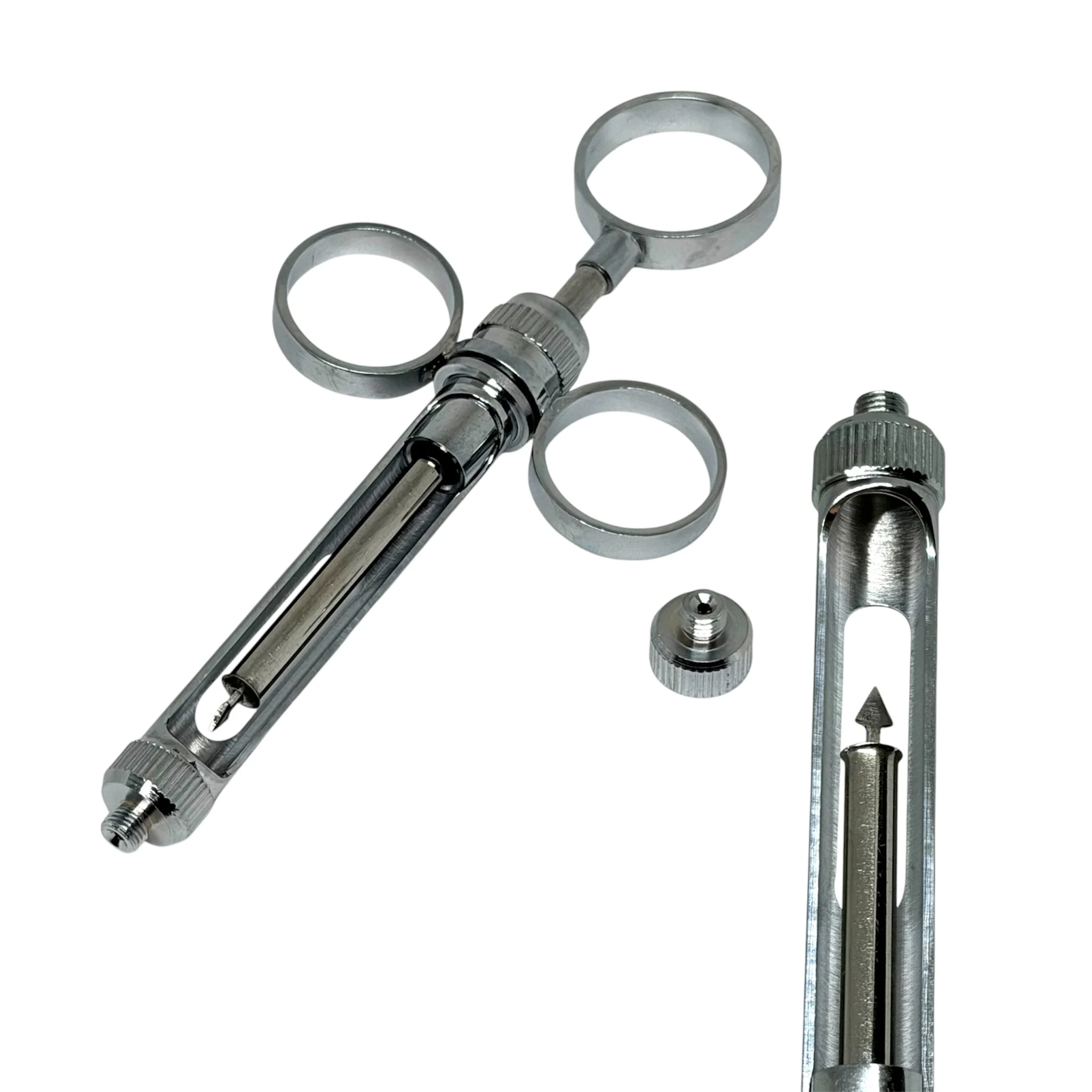 1pc Three Ring Dental Aspirating Syringe Harpoon Shaped Syringe Dentist Injector Tool Dentistry Surgical Instrument Tools