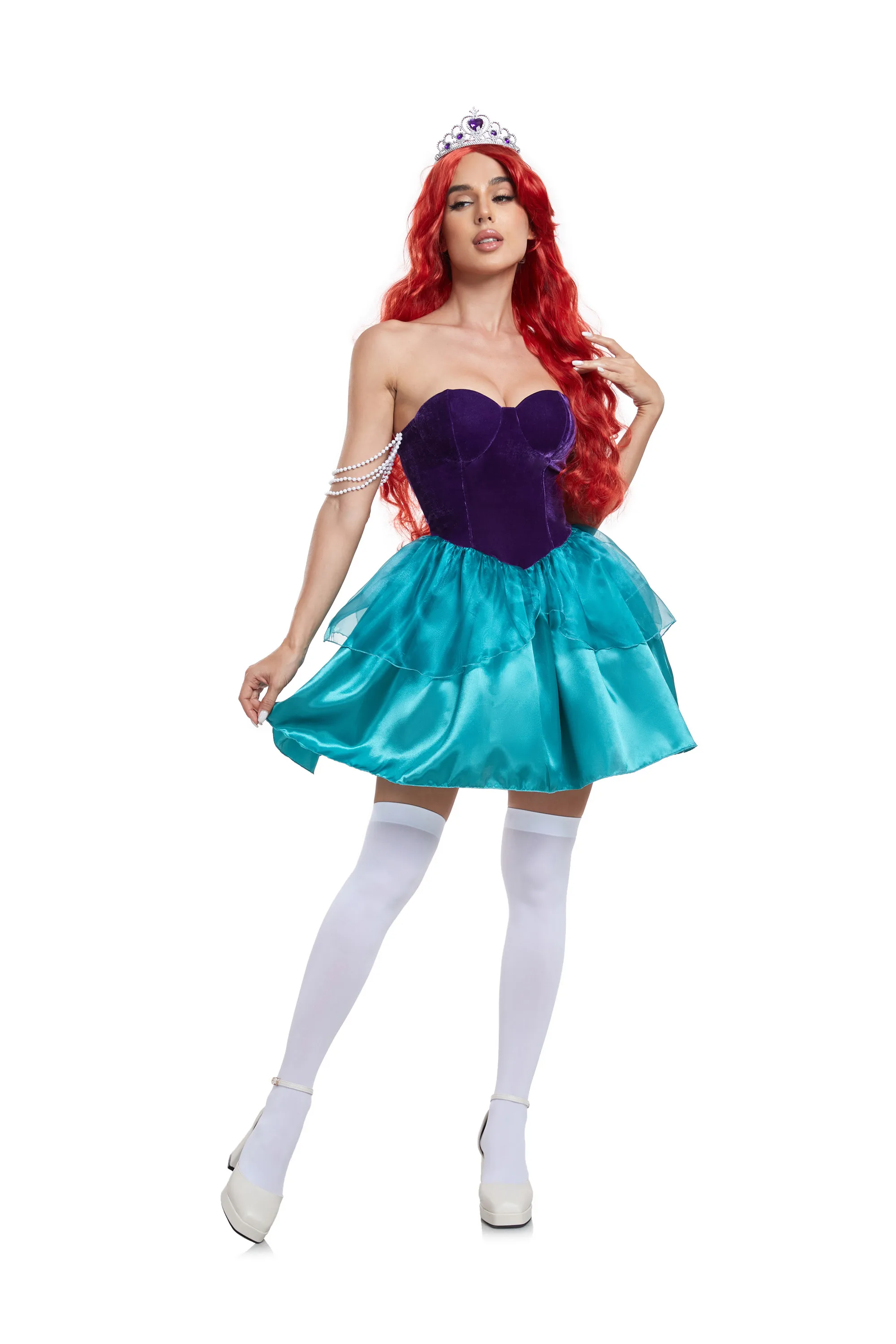 chinese dress ladies The Little Mermaid Ariel Cosplay Costume Mermaid Costume for Adults –  Mermaidcosplay main image 0