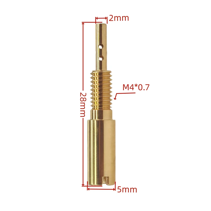 1pcs 28MM M4 #35 to #72 Carburetor Slow Pilot Jet For Mikuni VM28/486 Kawasaki KZ Z1 RS34 - 40 TM33-40 BS Vice Injector Nozzle view 2