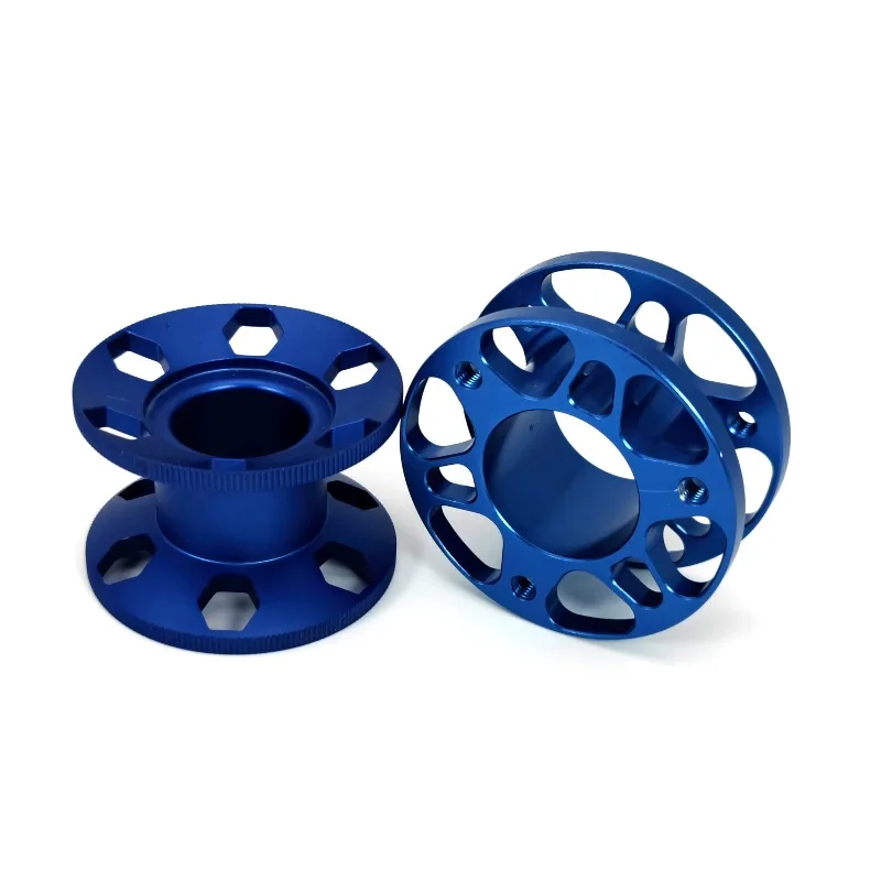 تجميعات البكرة المعدنية الملونة الصناعية عالية الأداء آلة دقيقة بواسطة CNC لتقنية أسلاك الفولاذ المقاوم للصدأ EDM #1