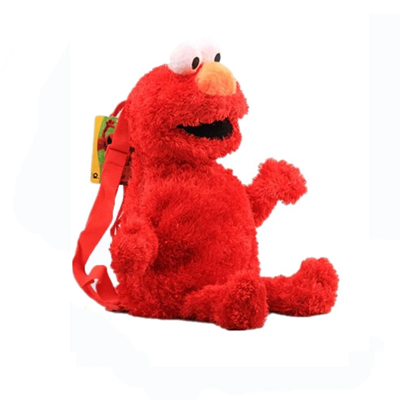 45CM Sesame Red Elmo Street zaino in peluche Blue Cookie Guy Yellow Big Bird peluche Bag regali per bambini borsa da scuola per bambini