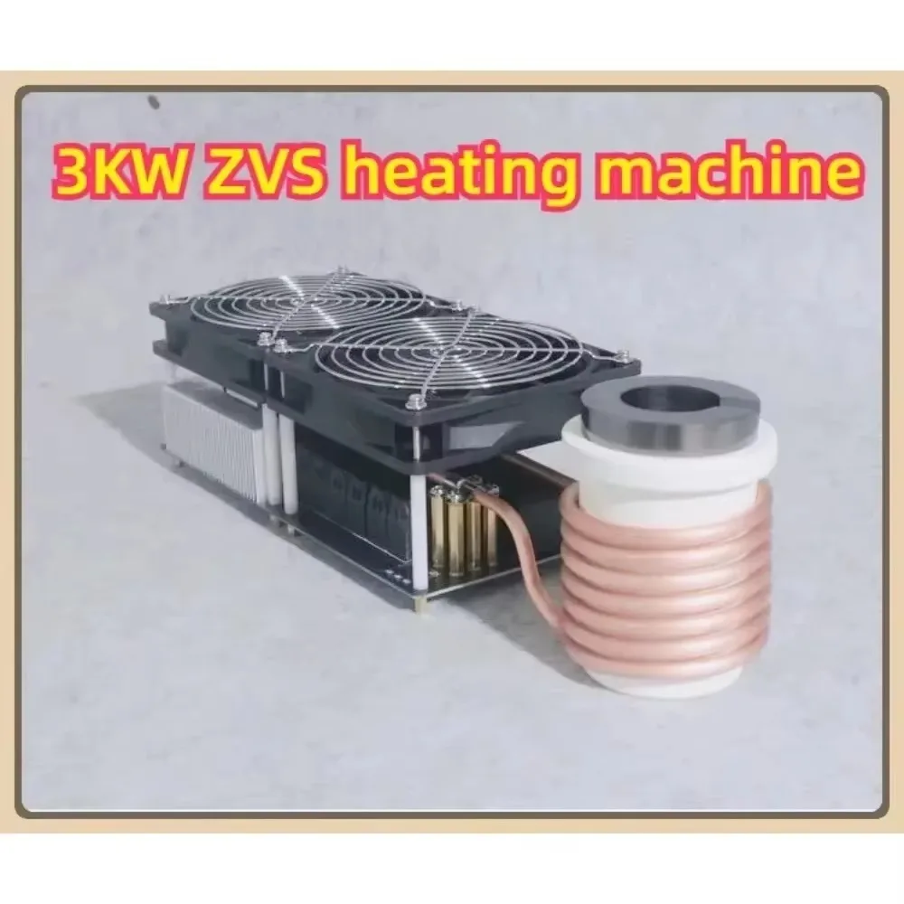 3000W ZVS Induction Heating High Power High Frequency MachineTapeless 6-Tube Melting Furnace