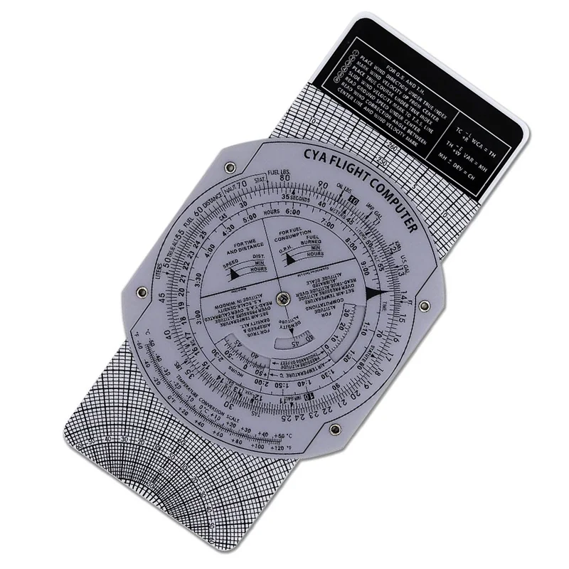 L68AE6B Flight Computer Aviation Plotter Circular Slide Rule Used in Aviation Flight Training Pilot Training, Internships