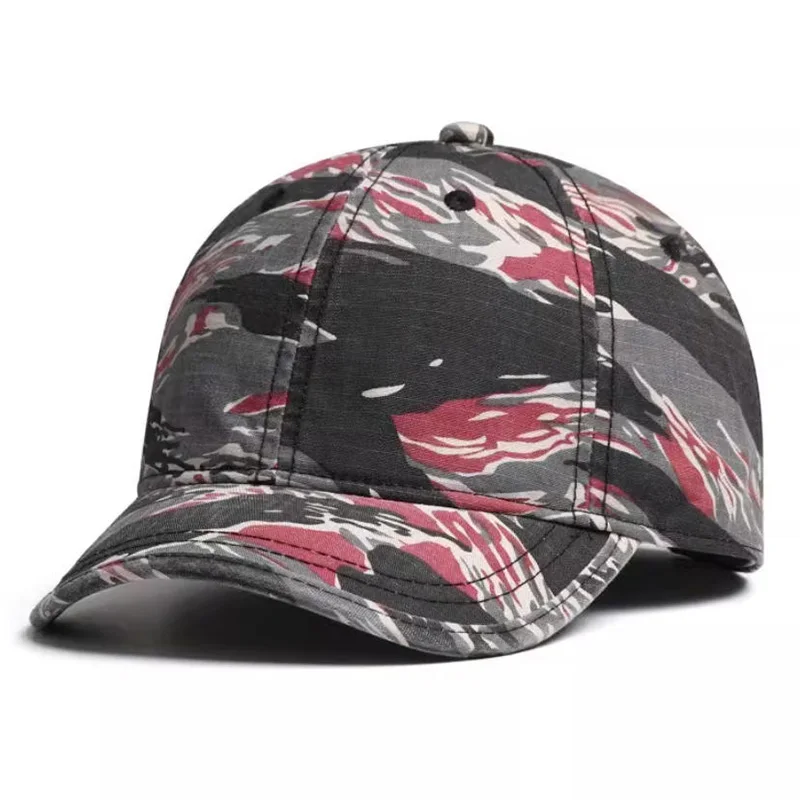 Schnelltrocknende Baseballkappe im Camouflage-Design, trendige Hip-Hop-Kappe für Outdoor-Aktivitäten, Reisen und den Arbeitsalltag, Herren-Sonnenhut. – Detail 3