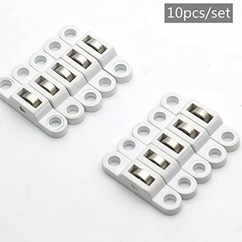 

10X 7.5mm Thickened Silent Sliding Door Roller Cabinet Caster Wheel Pulley for Wardrobe Furniture Door Window Accessories