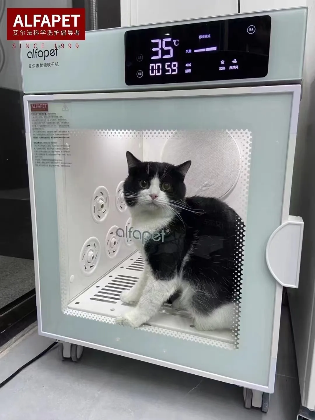 Dog Dryer Box, Pet Drying Box Smart Temperature Control Pet Hair Dryer and 360 Drying Ultra Quiet Dog Dryer Box