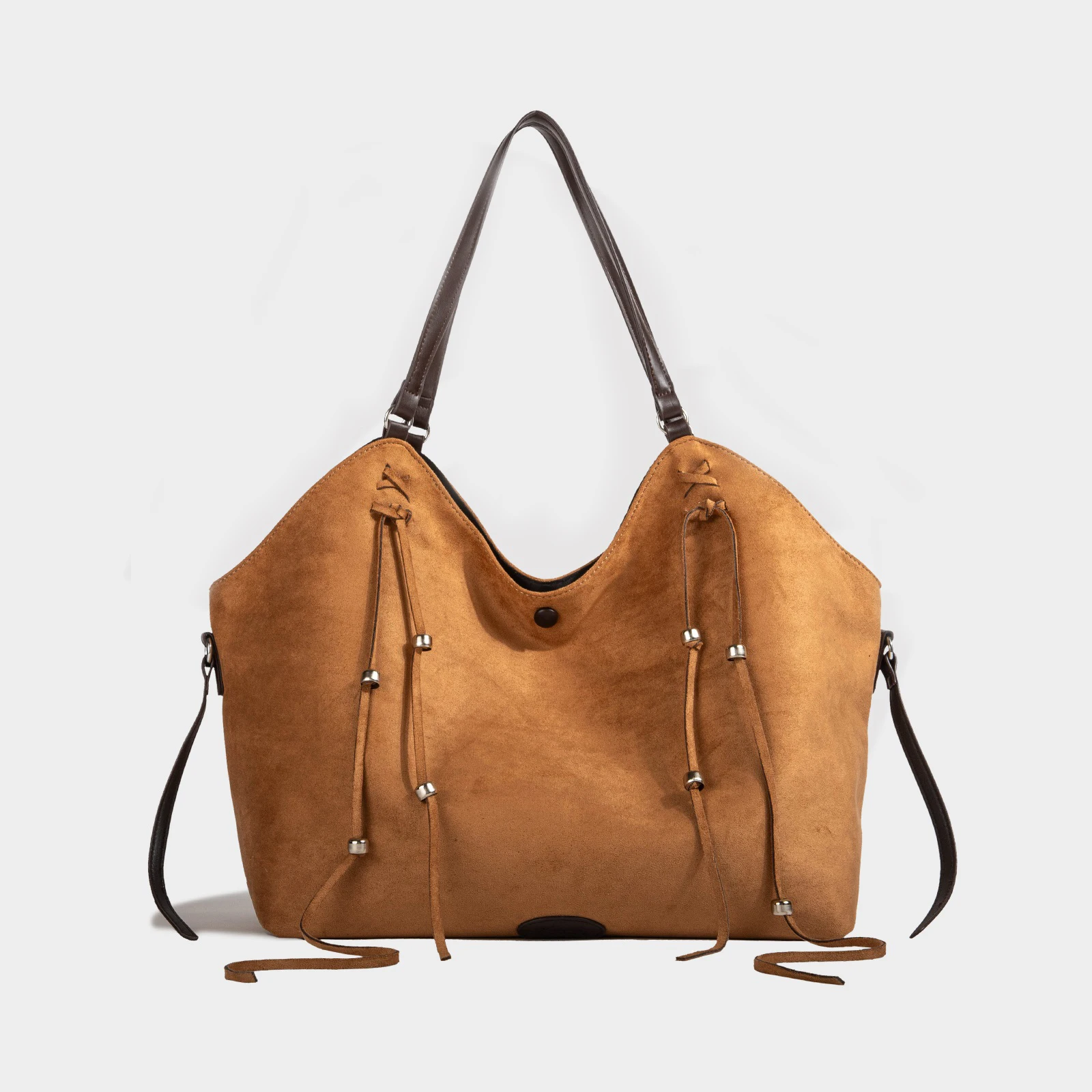 

Винтажные женские сумки на плечо из искусственной замши, большая вместительная женская сумка с кисточками, новая зимняя женская большая сумка-тоут bolsa