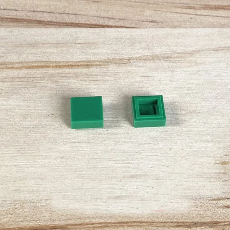200PCS 1x1 Ziegel Flache Fliesen Glatte 1*1 Bausteine DIY Pädagogisches Kreative Teile Spielzeug für Kinder kompatibel 3070
