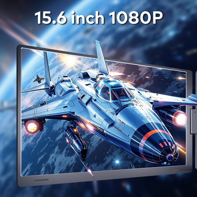 Best Seller Wholesales Gaming Laptop 15.6 Inch IPS 1920x1080 Type-C Plug And Play Portable Monitor Tri-Screen