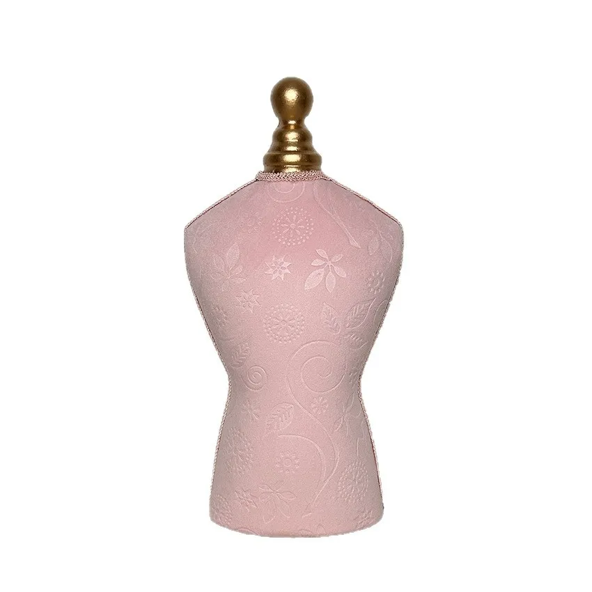 قسط المخملية عارضة أزياء عرض الرقبة - كريستال قلادة تمثال نصفي حامل المجوهرات الفاخرة شحن مجاني