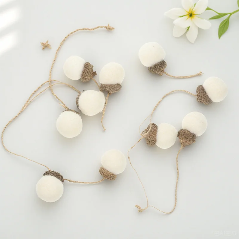 10 قطعة مخاريط الصنوبر معلقة جارلاند مصغرة شجرة عيد الميلاد الحلي مهرجان المشهد ديكور حفلة عيد الميلاد قلادة حديقة المنزل الشرفة