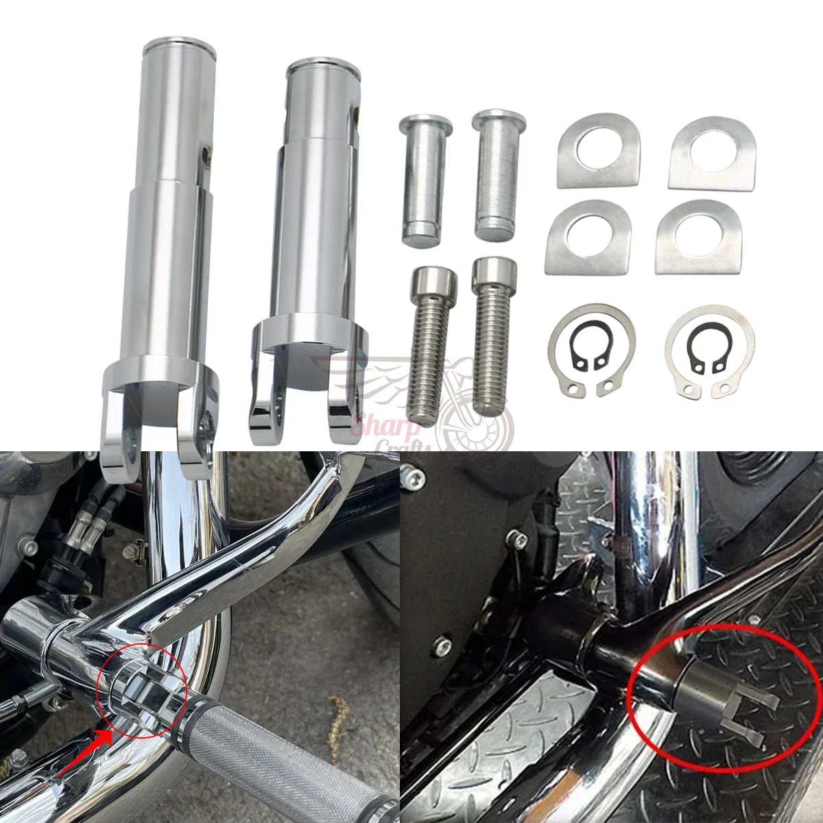 For Harley Sportster Iron XL883 XL1200H X48 X72 Forty Eight Motorcycle Accessories Forward Controls Foot Peg Bracket Mount Bolt