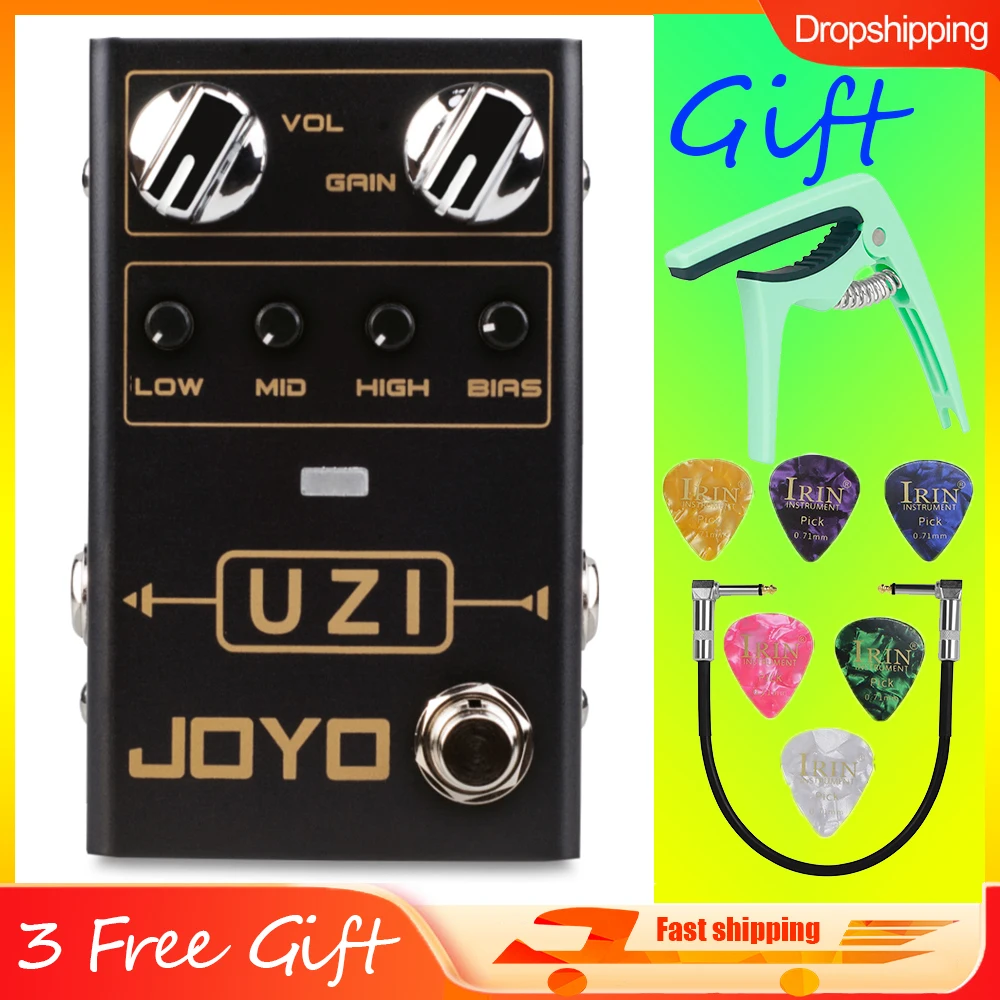 

JOYO R-03 UZI Effects Pedal Heavy Metal Distortion Switch Easily Between British Distortion and American Distortion Guitar Pedal