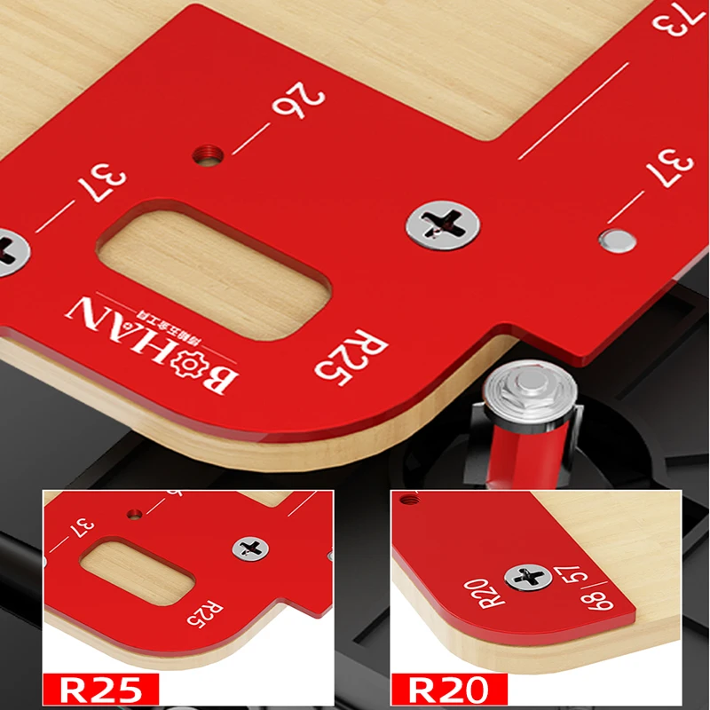 Invisible Embedded Handle Slotting Template, For Wardrobe, Kitchen Handle, Cabinet Door No Handle Needed Slot Positioning Tool