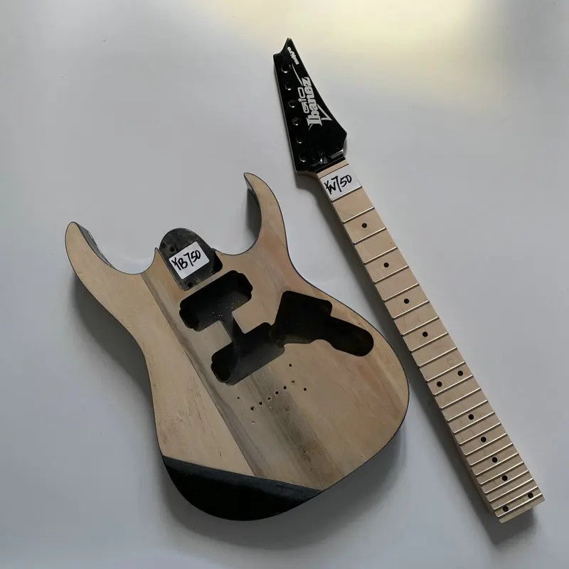 YN750+YB750 Genuine and Original Ibanez Children Guitar Kits Unfinished Short Scales Mini Travel Mikro Model DIY Parts