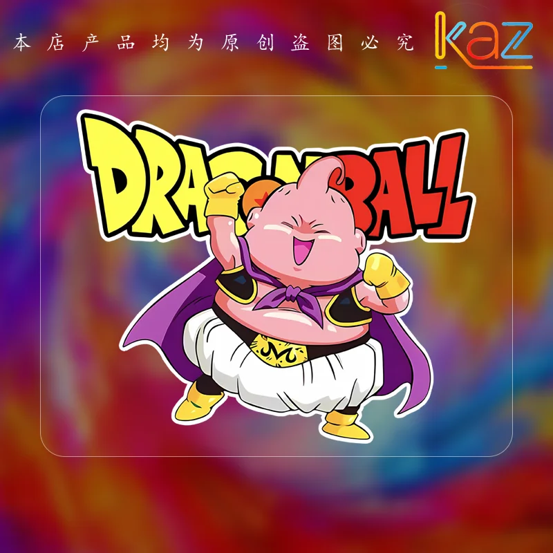 Anime Dragon Ball Sticker Car Motorcycle Luggage Helmet Reflective Sticker Cartoon Creative Majin Buu Sticker Gift
