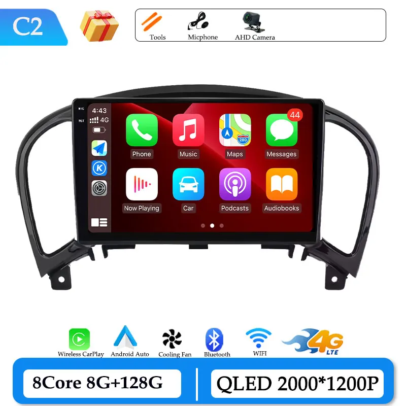 Wireless CarPlay Android 15 for Nissan Juke 2011 - 2016 Car Radio Video Audio Multimedia Player DSP Stereo GPS Navigation WiFi image 3