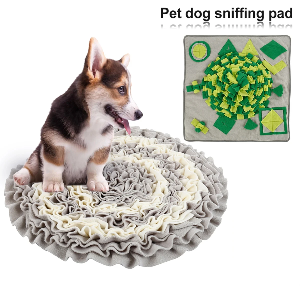 Dog Sniffing Mat Pet Nose Smell Training Sniffing Pad Washable Pet Leak Food Slowing Feeding Intelligence Mat Dog Supplies NEW