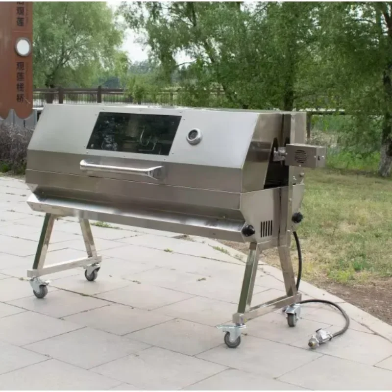 

Portable garden LPG gas outdoor lamb pig spits bbq rotisserie grill for commercial