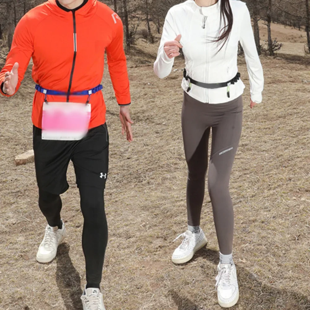 

Competition Jogging & Marathon Fixed Belt - Lightweight Reflective Waterproof Waist Belt, Thin Race Belt For Cross-Border Sales