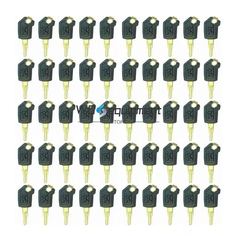 

50 pcs For Caterpillar Tractor Loader Truck Heavy Equipment Ignition Key 5P8500