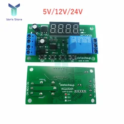 DC 5V 12V 24V 1 Way Multi-function Pulse Counter Relay Adjustable Time Delay 10A Relay Module Load 10A/250VAC 10A/30VDC NPN/PNP