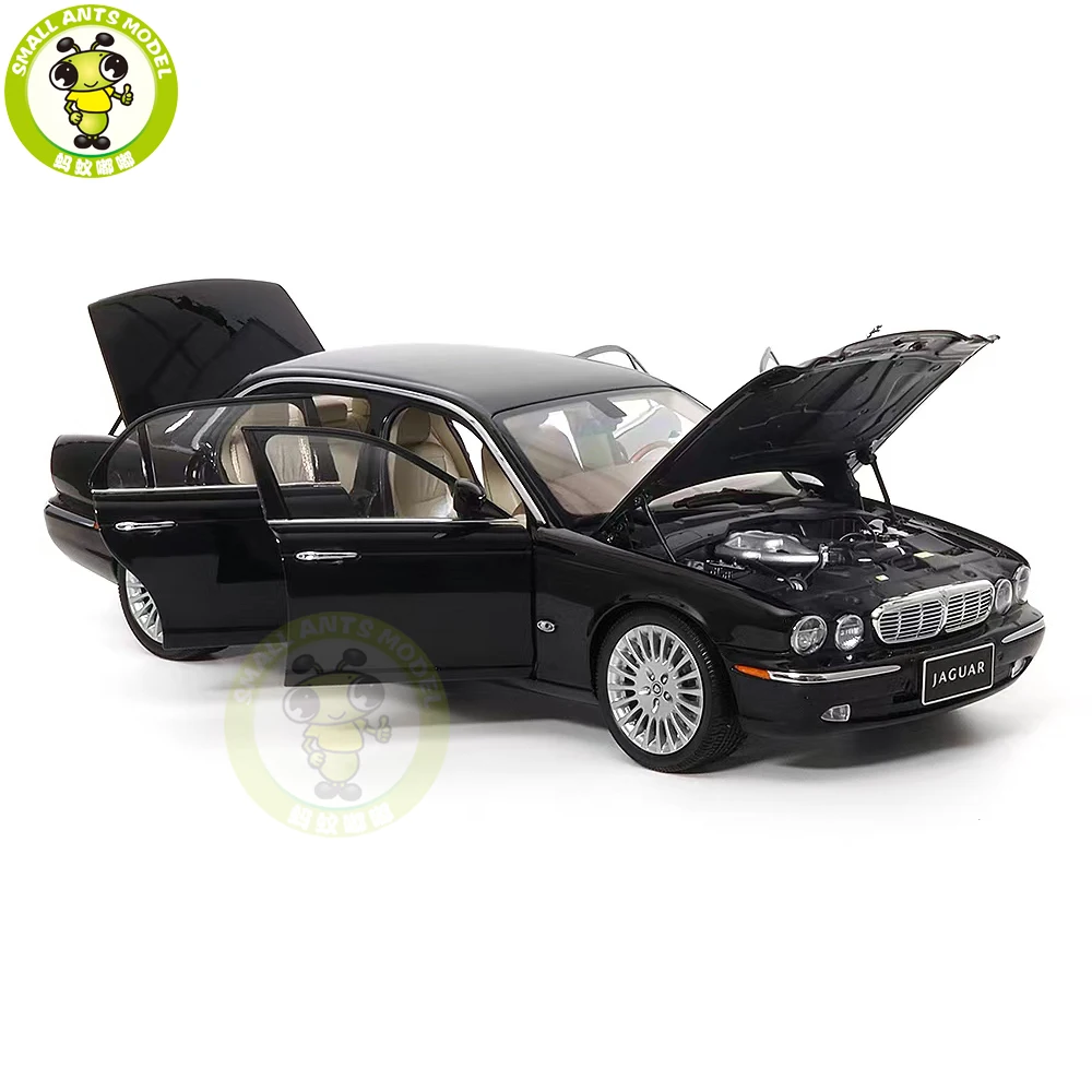 1/18 XJ X350 XJ6 Almost Real 810501 Black Diecast Model Toy Car Gifts For Father Friends