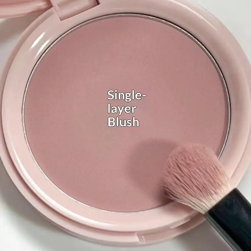 New Monochrome Matte Blusher Palette Soft Silky Cheek Natural Facial Rouge Plate Lasting Nude Low Saturation Powder Blusher