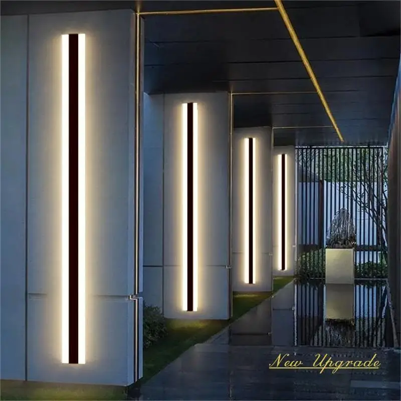 LED long wall lamps OutdoorWaterproof IP65 Garden Lights outdoor porch-f-lights Door wall lamp lighting Modern outdoor walllight