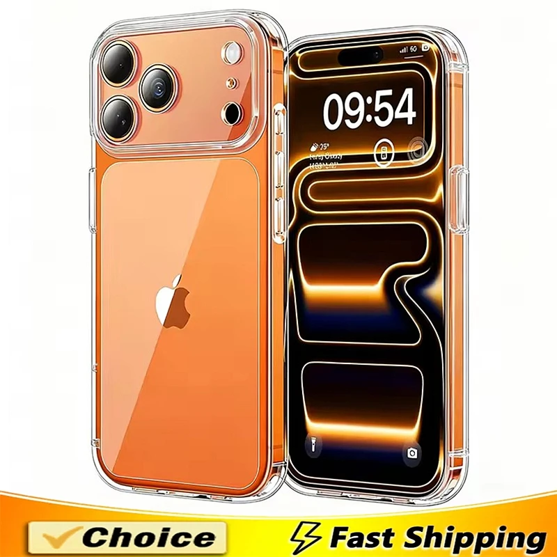 حافظة لهاتف آيفون 16 15 14 13 12 11 17 Pro Max حافظة خلفية رفيعة للغاية لهاتف آيفون Air XR X XS MAX 16 Plus #1