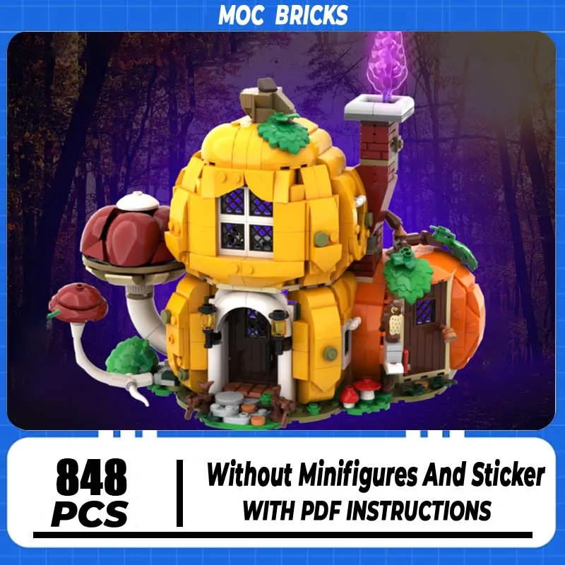 

Moc Building Blocks Gourd Grove - Autumn Village Model Technology Bricks DIY Assembly Toys Construstion Holiday Set Gifts