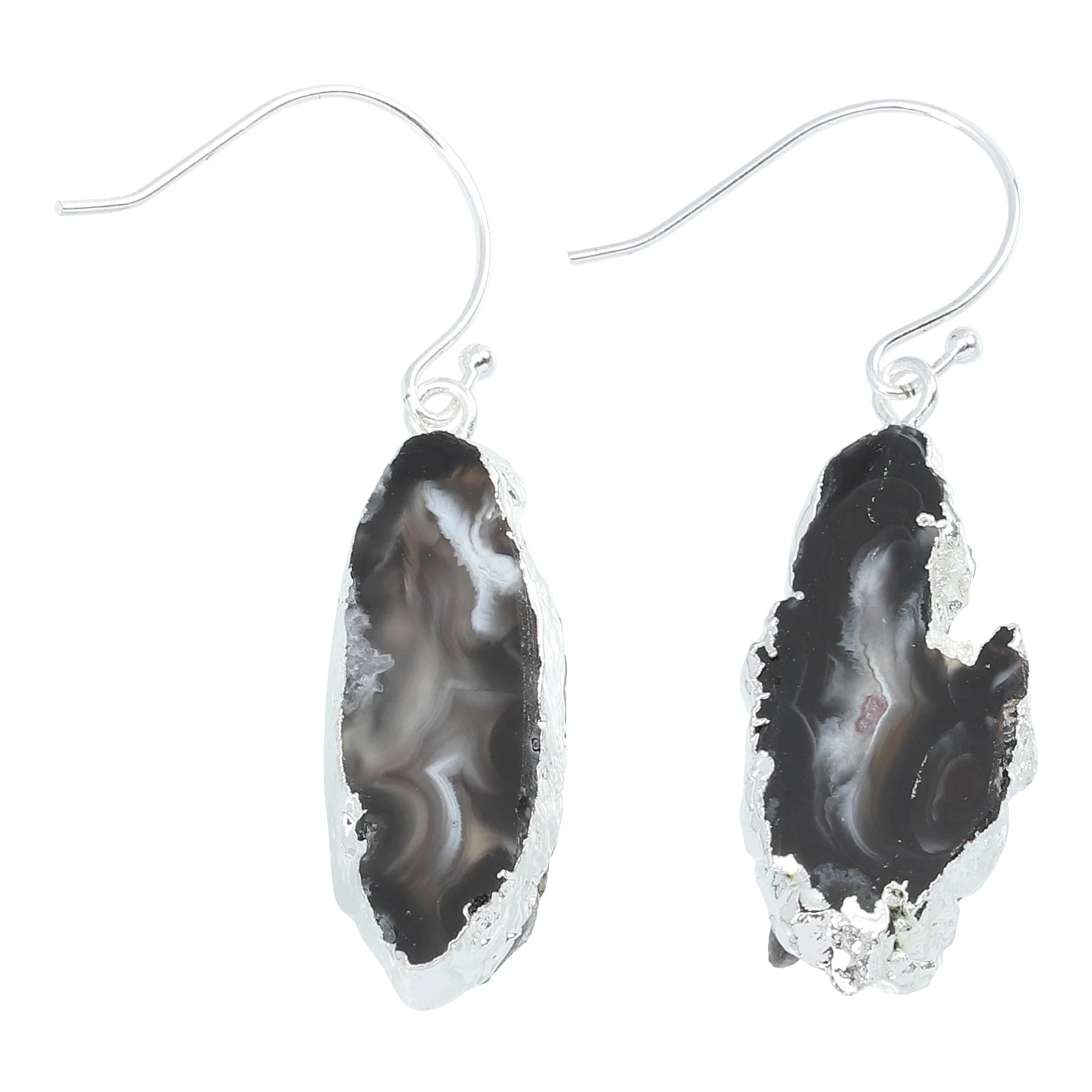 

Crystal Agate Earrings Jewelry Drop Dangle Colored Stone Fashion for Women Decorative Trendy