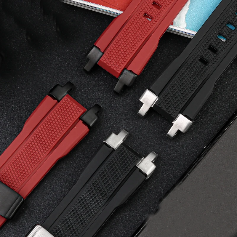 Special Rubber Watch Strap Soft For Casio MTG-B1000/G1000 Watch Band Modified Silicone Watch Belt Waterproof Bracelet for Men