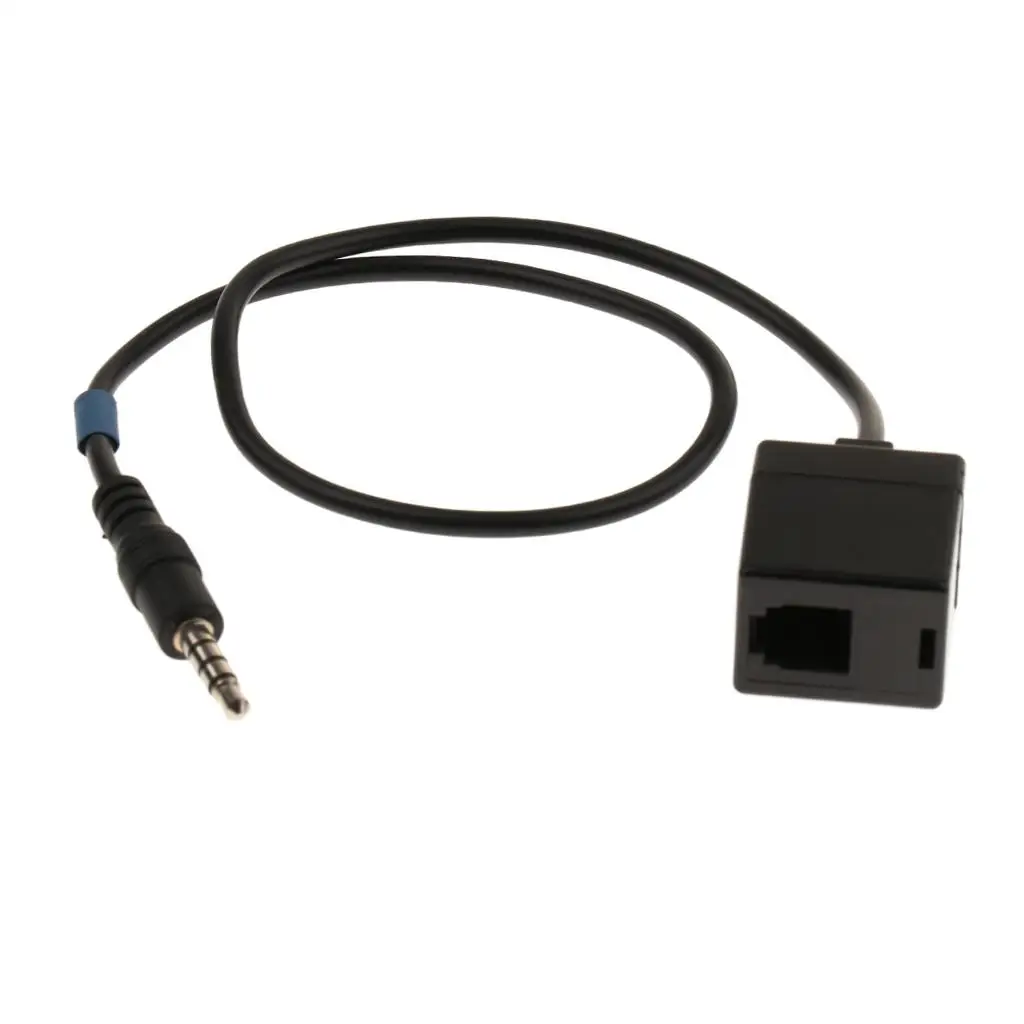 RJ9 Headset Handset Adapter Extension Cable Durable 3.5mm Male to RJ9 Female Connector for Telephone to Mobile Use