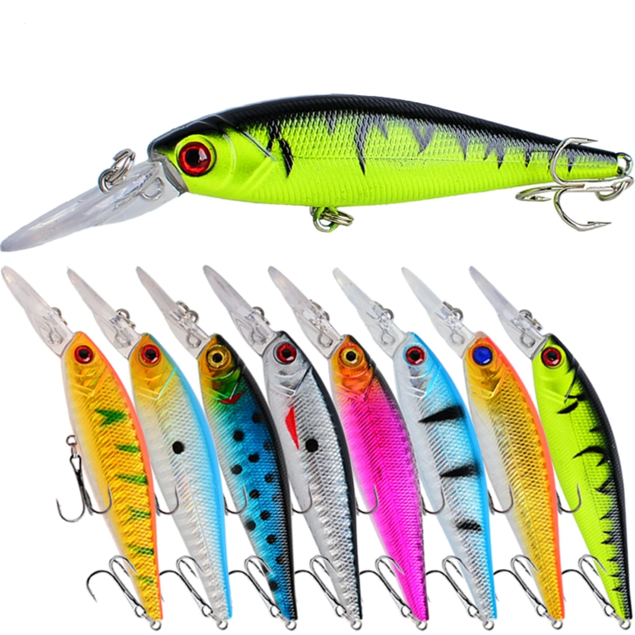 Fishing Lure Spinnerbait - 8 adet balıkçılık cazibesi 10 cm/9g