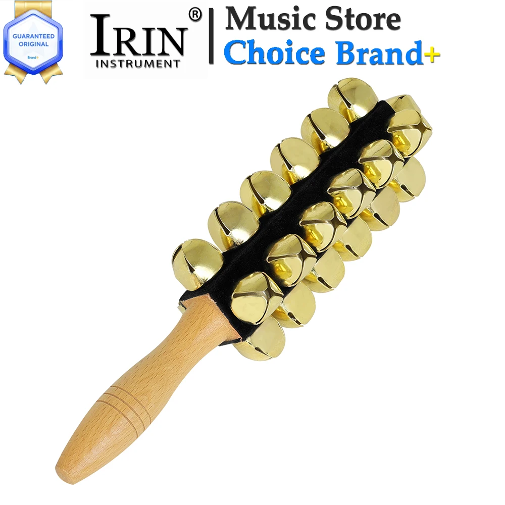 IRIN Stick Shaker 25 Bell Rod Hand Held Bell Stick Early Education Musical Tools for Adult KTV Party Orff Percussion Instruments