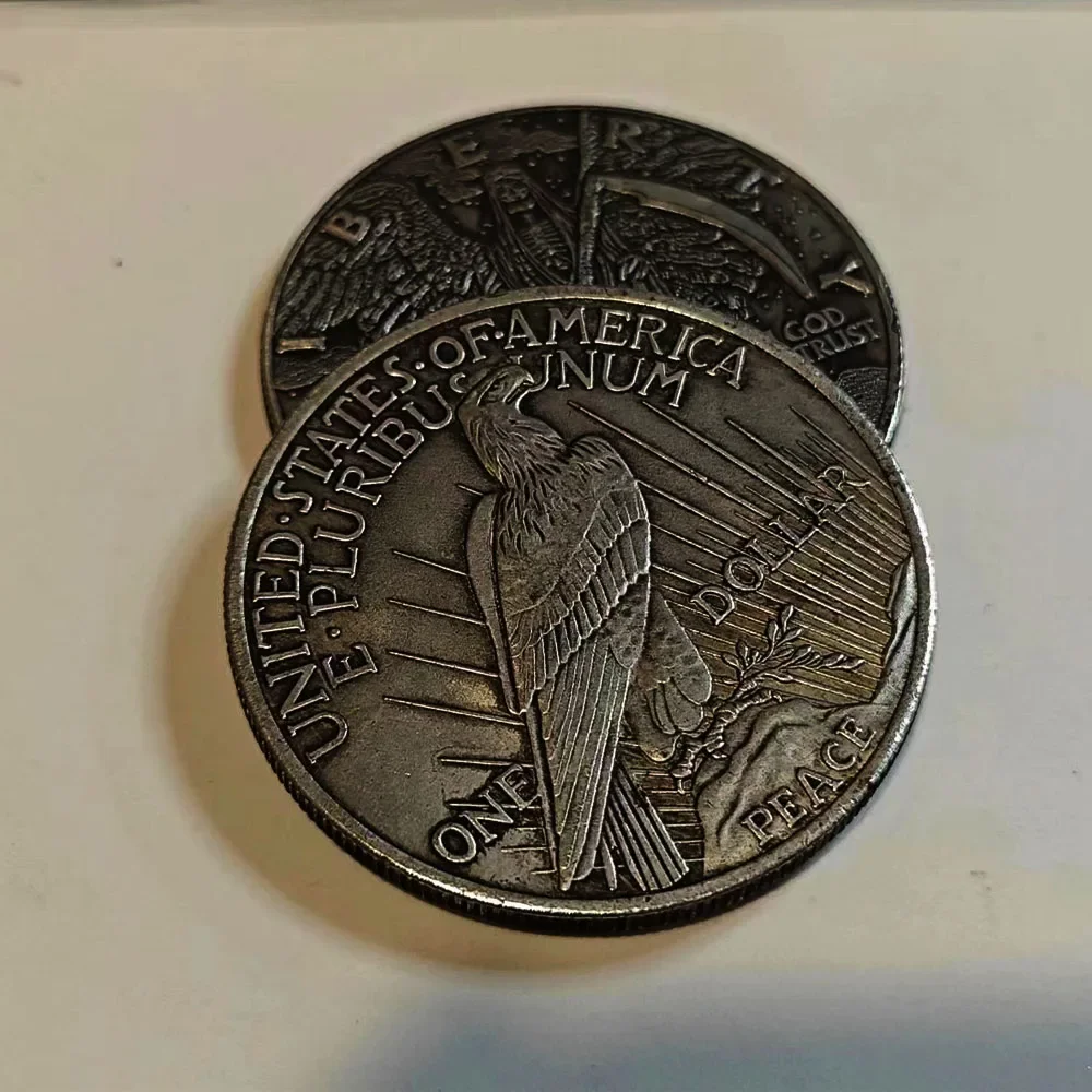 America Wanderer Coin Angel and Eagles Pattern Commemorative Coin Collection Crafts Souvenirs Ornament