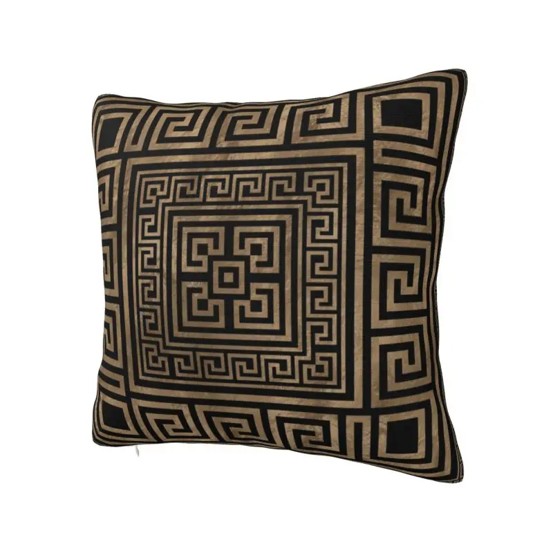 Greek Key Ornament Pillow Covers Decoration Modern Greek Meander Cushion Decoration Salon Square Pillowcase