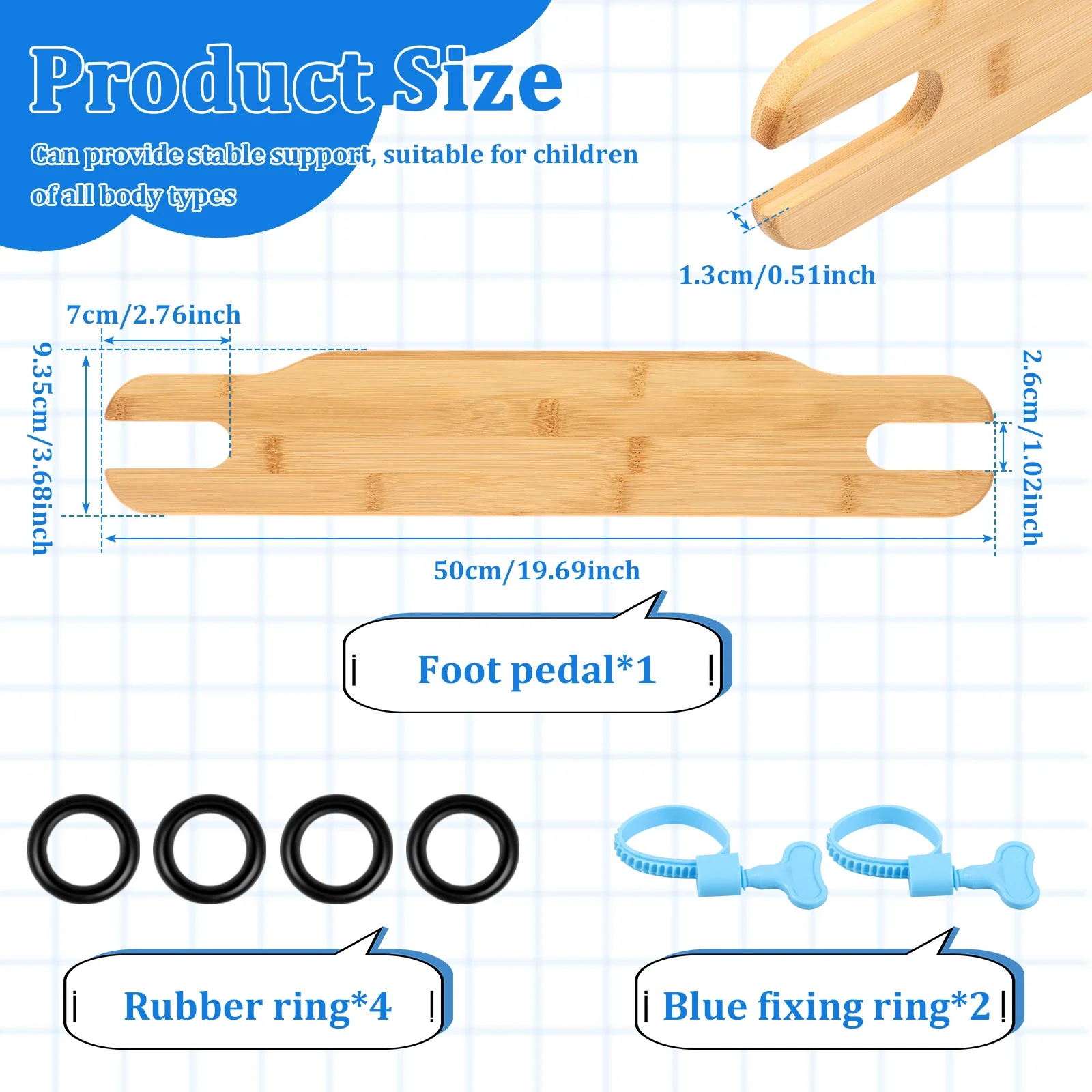 High Chair Footrest Bamboo Infant Seat Foot Rest Non-slip Stable Baby Adjustable Highchair Kids Furniture Accessories image 6