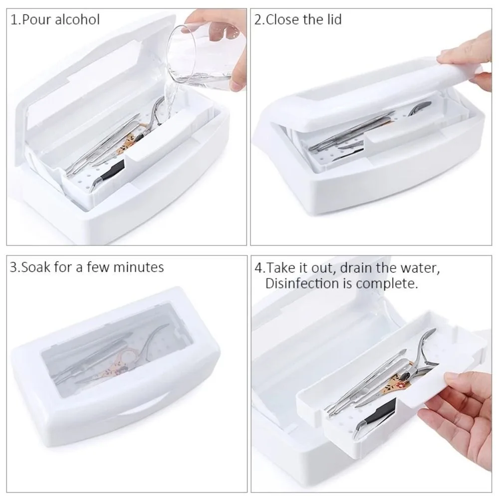 Brand New Detachable Sterilizing Tray Disinfectant Jar Long-Lasting Cleaning Nail Tools Sterilizer Nail Art Tools