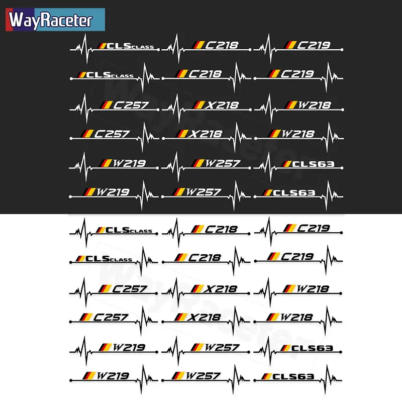 2 قطعة عاكس الفينيل ملصق شعار ألمانيا نافذة ملصق لمرسيدس بنز ML M الفئة W163 W164 W166 ML63 ML320 ML55 ML350
