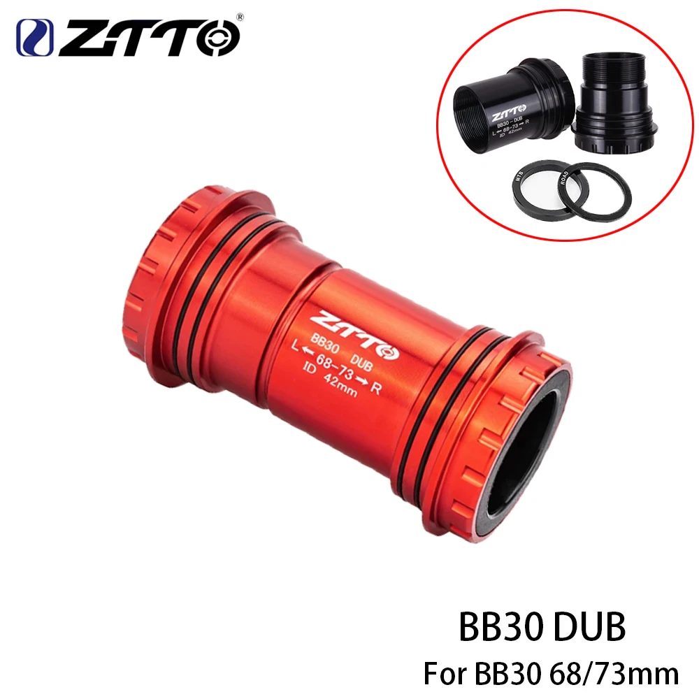 ZTTO Bicycle BB30 DUB Bottom Brackets Road Bike BB Thread For 68/73mm Frame Shell 42mm Bicycle Crankset MTB Cycling Parts