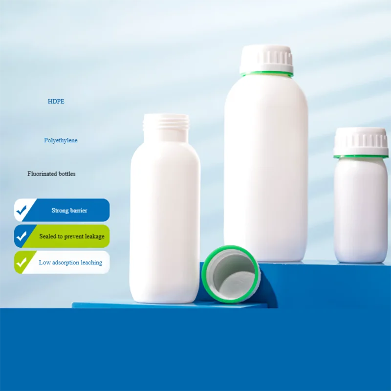 5PCS Plastic fluorinated bottle thickened HDPE acid and alkali resistant sampling bottle sampling bottle reagent filling bottle