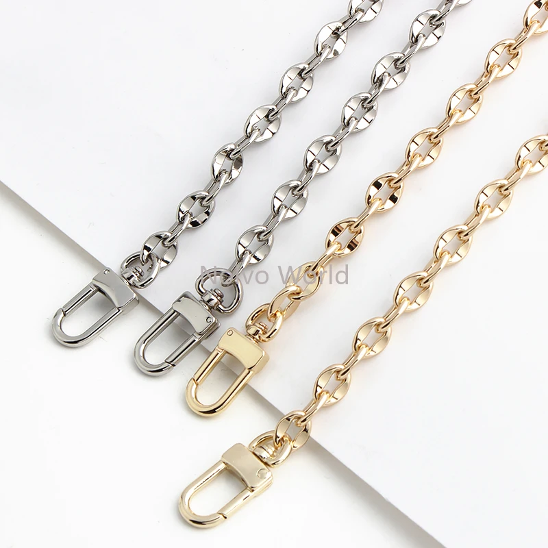 1/3PCS 9mm 30cm 60cm 100cm 120cm Zinc alloy Single Metal Replacement Chains For DIY Woven Bags Strap Crossbody Belt Accessories
