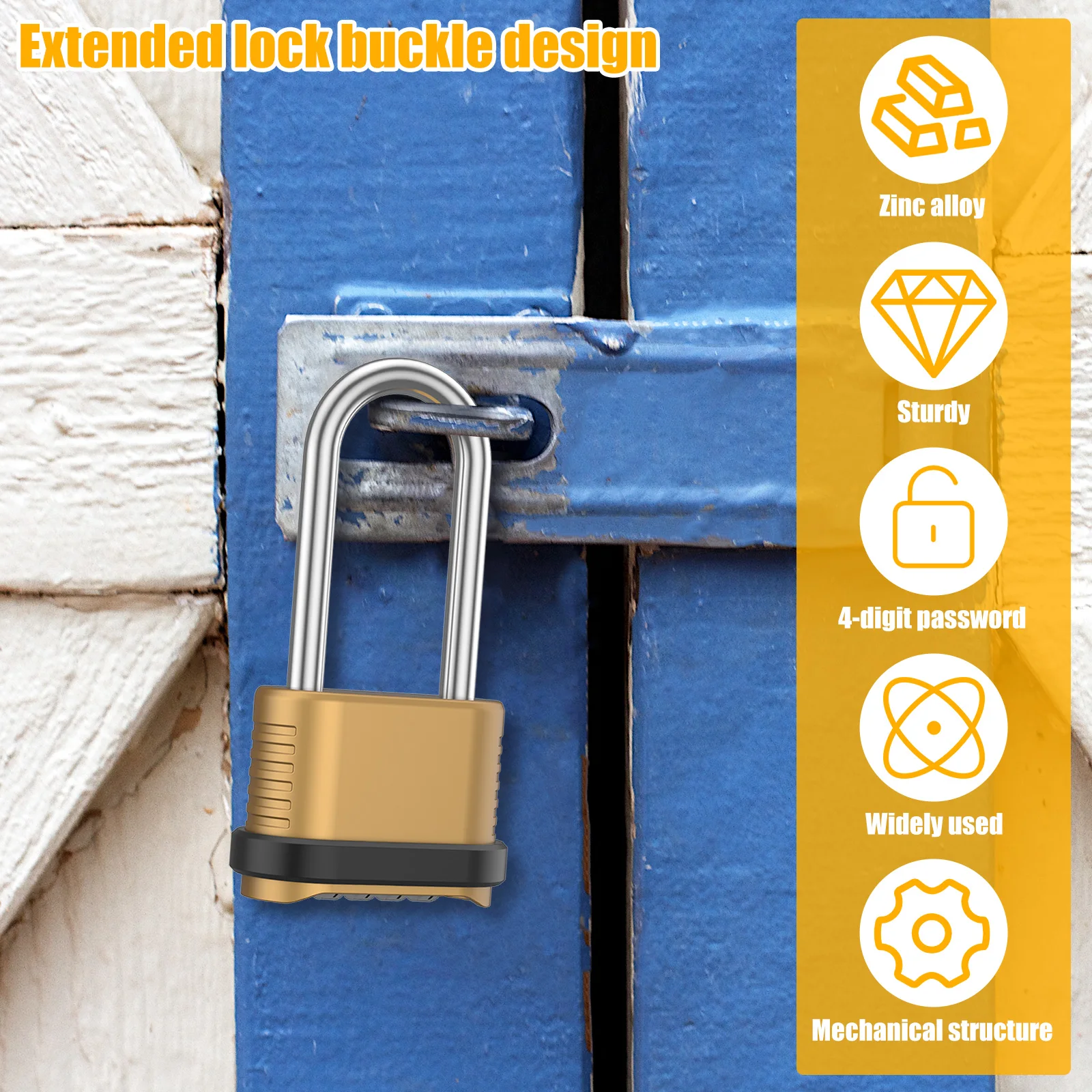 Combinatiehangslot 4 Cijfers L - Smart Garden Gate Lock recensie en prijs