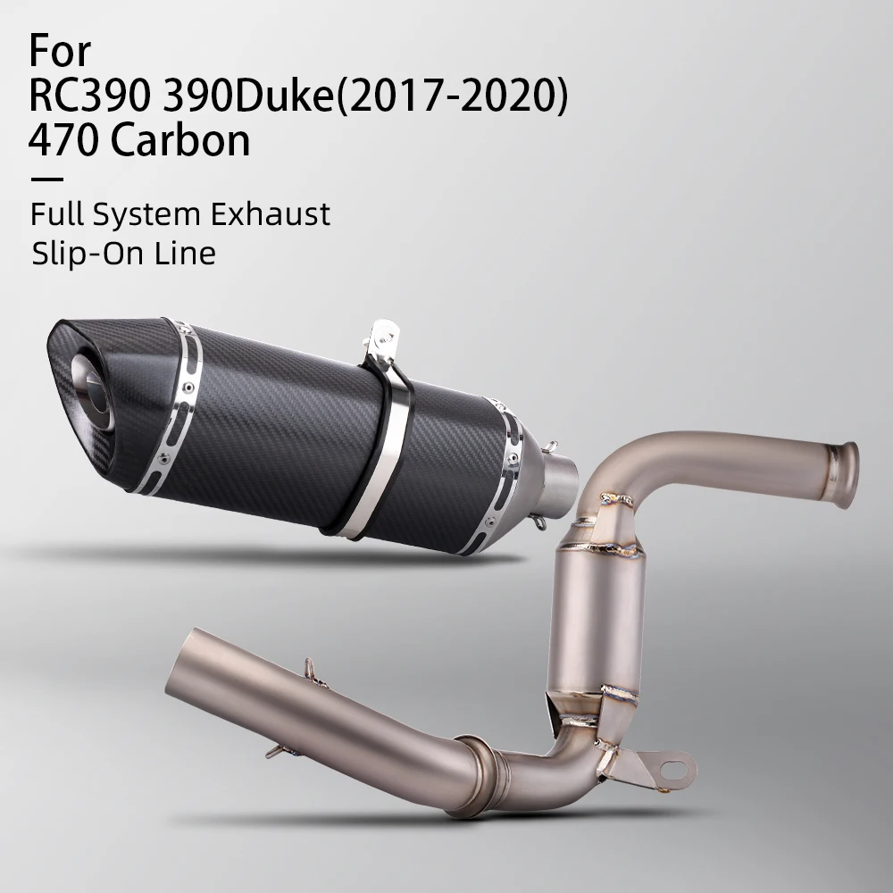 

Slip on For RC390 DUKE 125 250 DUKE 390 2017 - 2020 Motorcycle Exhaust Muffler Middle Link Pipe Connection Escape
