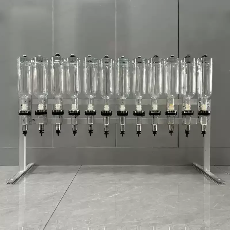 New Designed Gold Table Stand Wedding Decoration Scent Experience Essential Oil  Perfume  Bar Dispenser 5-12 Bottles 375ml/500ml