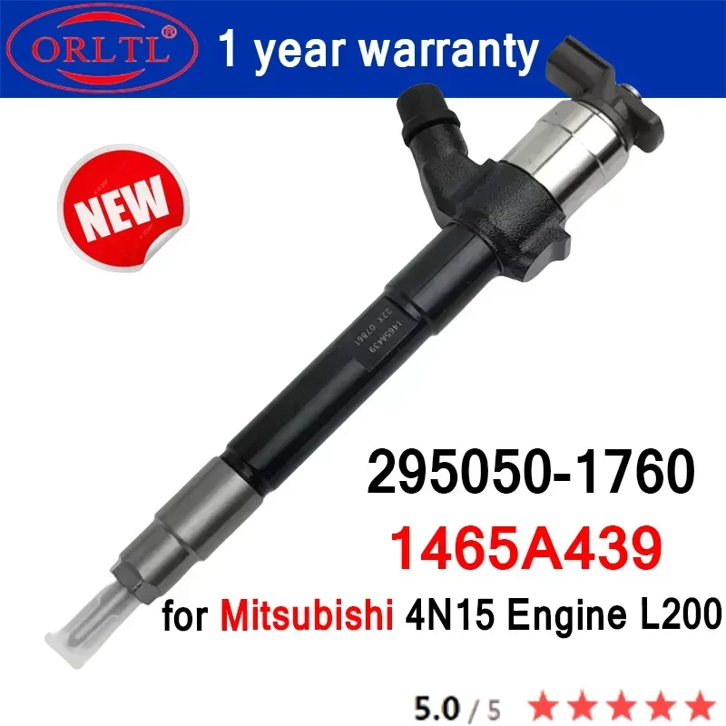 NEW 295050-1760 1465A439 Common Rail Fuel Injector 2950501760 295050 1760 For Mitsubishi 4N15 Engine L200 High Quality