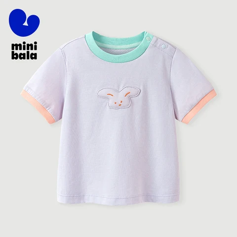 Детские футболки MINI BALA хлопковые цветные